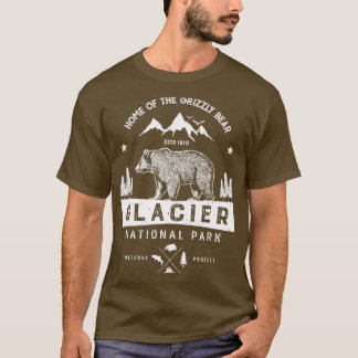 Glacier National Park  Montana Beer Mannen Wom T-shirt