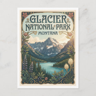 Glacier National Park Montana Briefkaart