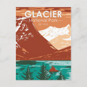 Glacier National Park Montana Briefkaart (Voorkant)