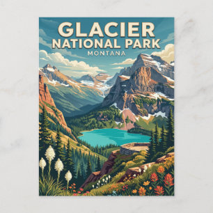 Glacier National Park Montana Briefkaart