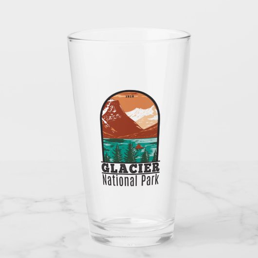 Glacier National Park Montana  Glas (Voorkant)