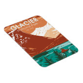 Glacier National Park Montana Magneet (Rechterzijde)