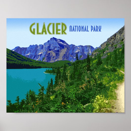 Glacier National Park Montana  Poster (Voorkant)