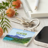 Glacier National Park Montana  Sleutelhanger (Voorkant Rechts)