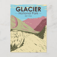 Glacier National Park Montana Triple verdeelt Peak