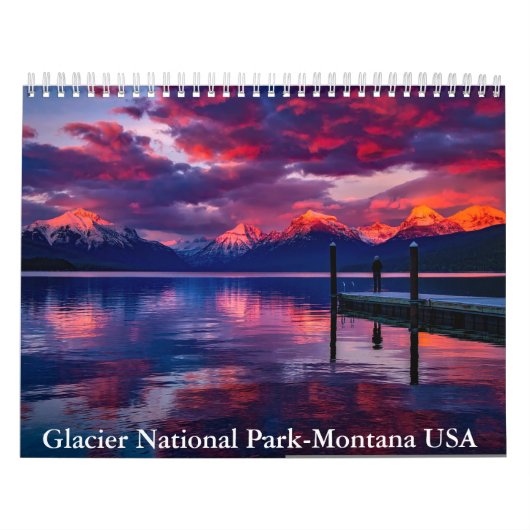 Glacier National Park-Montana Verenigde Staten Age Kalender (Hoes)
