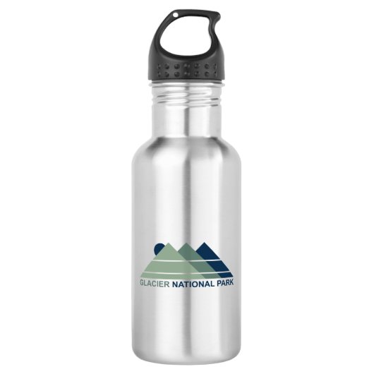 Glacier National Park Mountain Sun Waterfles (Voorkant)