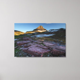 Glacier National Park Mountains Canvas Afdruk