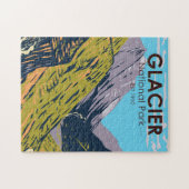 Glacier National Park naar de Sun Road Legpuzzel (Horizontaal)