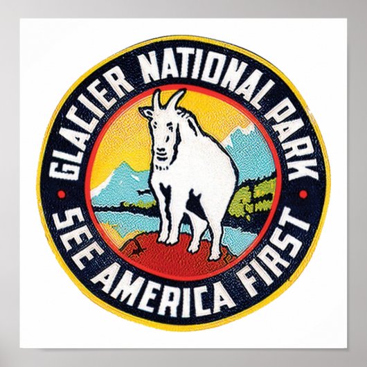 Glacier National Park Poster (Voorkant)