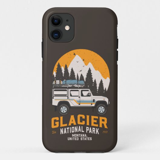  Glacier National Park Road Trip Montana Case-Mate iPhone Case (Achterkant)
