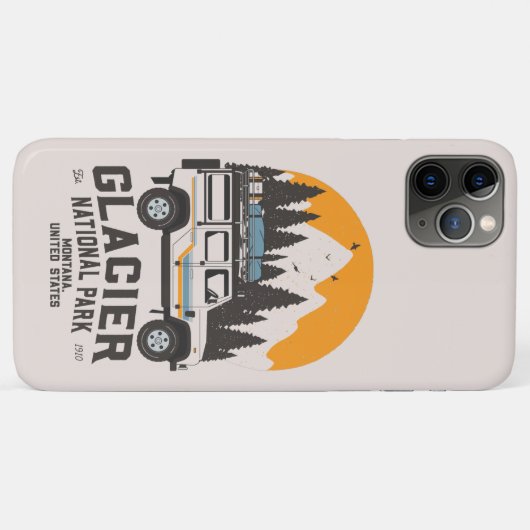 Glacier National Park Road Trip Montana Case-Mate iPhone Case (Achterkant (horizontaal))