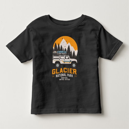  Glacier National Park Road Trip Montana Kinder Shirts (Voorkant)