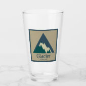 Glacier National Park Rustic Glas (Voorkant)