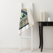 Glacier National Park Rustic Sherpa Deken (In situ)