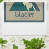Glacier National Park Rustic Theedoek (Gevouwen)