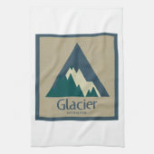 Glacier National Park Rustic Theedoek (Verticaal)