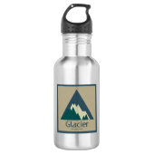 Glacier National Park Rustic Waterfles (Voorkant)