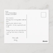 Glacier National Park Scenic Postcard Briefkaart (Achterkant)