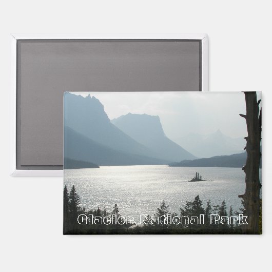 Glacier National Park Schilderachtig landschap Magneet (Voorkant / Achterkant)