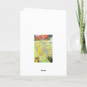 Glacier National Park Vintage Kaart (Achterkant)