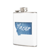 Glacier National Park Wood Grain Heupfles (Links)