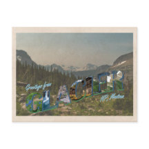 Glacier NP  stijl Briefkaart