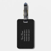 Glacier NP Sunrise Personalised Mr. and Mrs. Custo Bagagelabel (Achterkant verticaal)