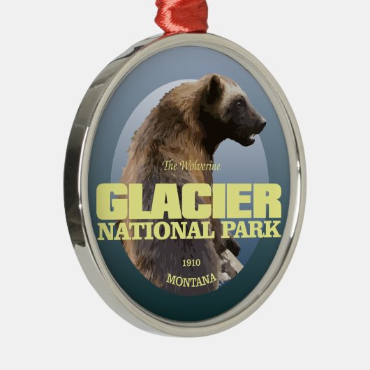 Glacier NP (Wolverine) WT Metalen Ornament (Rechts)