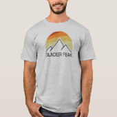 Glacier Peak Washington Retro T-shirt (Voorkant)