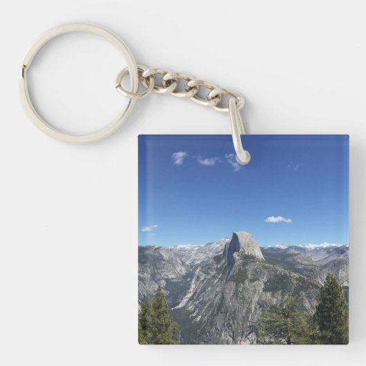 Glacier Point Half Dome Yosemite Kleur Foto Sleutelhanger (Voorkant)