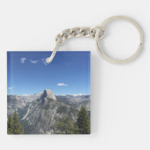 Glacier Point Half Dome Yosemite Kleur Foto Sleutelhanger (Achterkant)