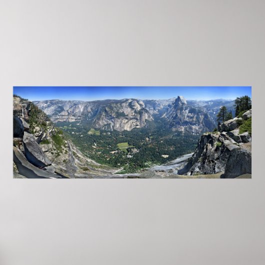 Glacier Point Panorama - Yosemite Valley Poster (Voorkant)