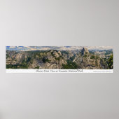 Glacier Point-Uitzicht op Yosemite Poster (Voorkant)