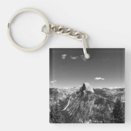 Glacier Point Yosemite Black en White Photography Sleutelhanger