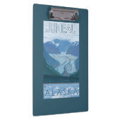 Glacier Scene - Juneau, Alaska Klembord (Rechts)