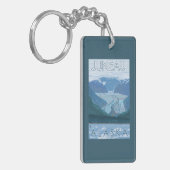 Glacier Scene - Juneau, Alaska Sleutelhanger (Voorkant Links)