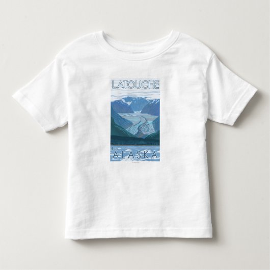 Glacier Scene - Latouche, Alaska Kinder Shirts (Voorkant)