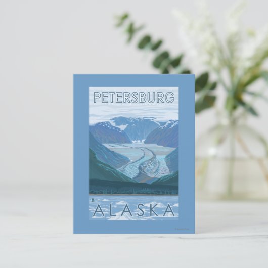 Glacier Scene - Petersburg, Alaska Briefkaart (Staand voorkant)
