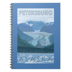 Glacier Scene - Petersburg, Alaska Notitieboek