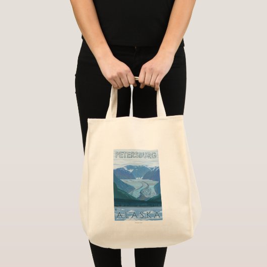 Glacier Scene - Petersburg, Alaska Tote Bag (Voorkant (product))