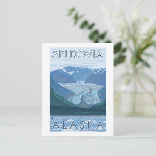 Glacier Scene - Seldovia, Alaska Briefkaart (Staand voorkant)