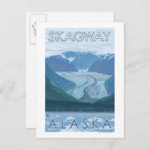 Glacier Scene - Skagway, Alaska Briefkaart (Voorkant / Achterkant)