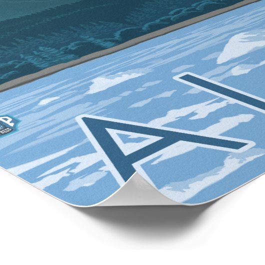 Glacier Scene - Skagway, Alaska Poster (Hoek)