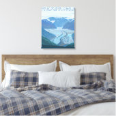 Glacier Scene - Wrangell, Alaska Canvas Afdruk (Insitu (Slaapkamer))