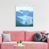 Glacier Scene - Wrangell, Alaska Canvas Afdruk (Insitu (Woonkamer))