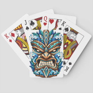Glacier Wave Tiki-masker speelkaarten