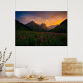 Glacier Wildbloemen Poster (Keuken)