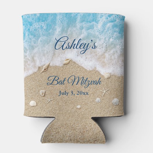 Glacière Bat mitzvah Blue Beach Waves (Dos)