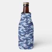 Glacière-Bleu -Camo Glacière bouteille (Bottle Devant)
